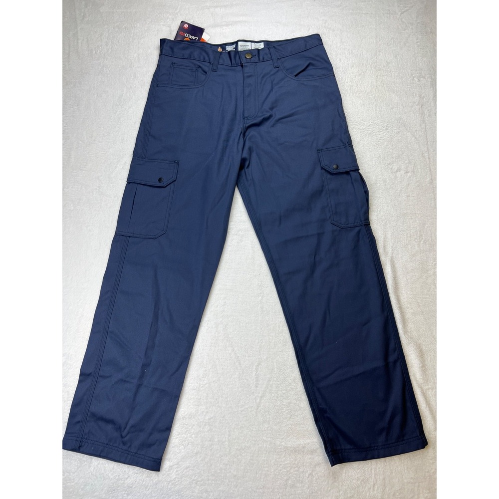 NWT LAPCO FR Mens Fire Resistant Cargo Pants (35x28.5) Blue Utility Workwear New